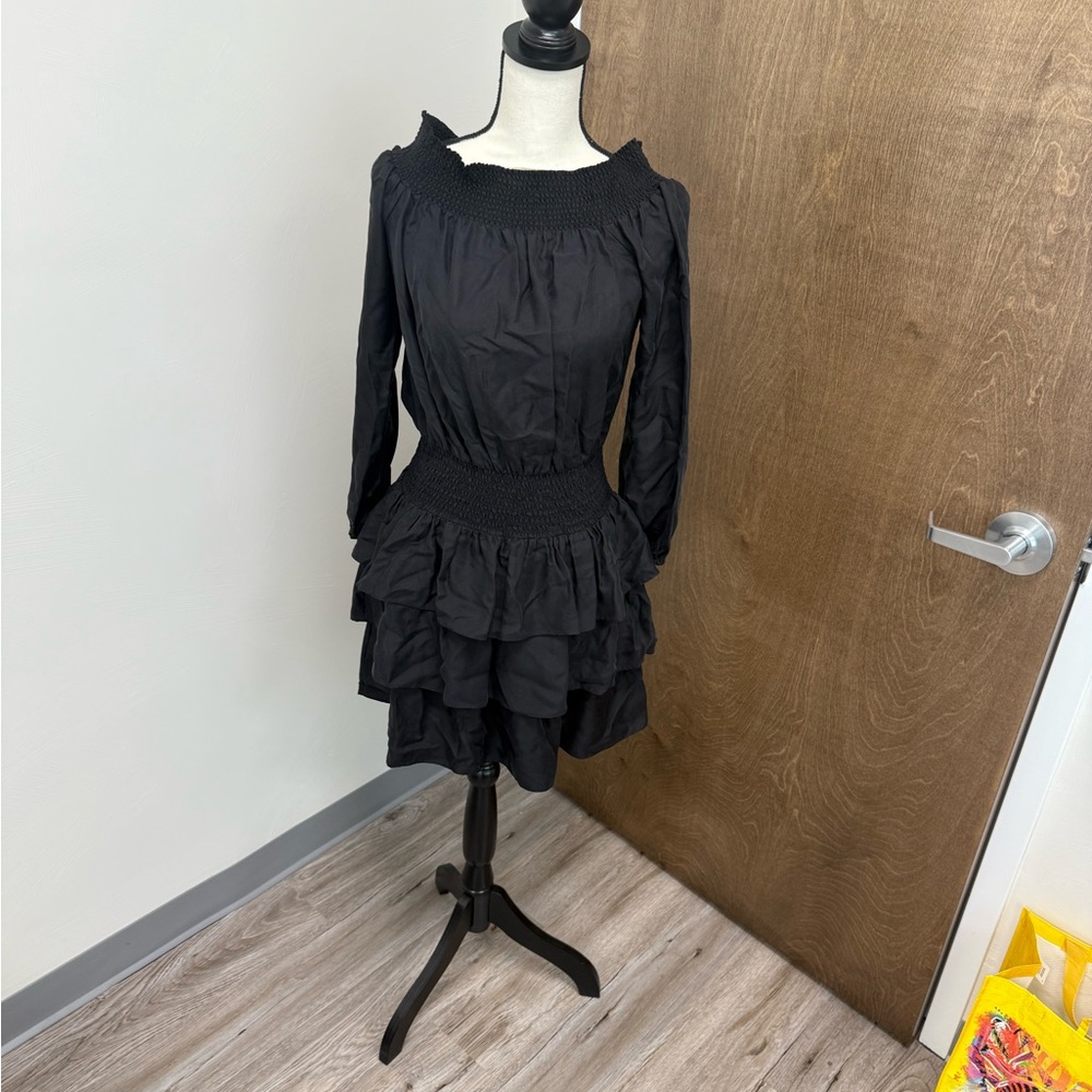 Michael Kors Black Ruffled Dress